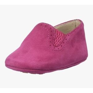 Elephantito Kids' Baby Slippers-K Crib Shoe Suede Fuchsia Size 0M